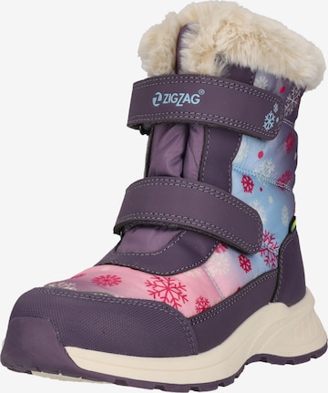 ZigZag Laarzen in Lila: voorkant
