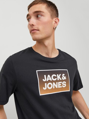 JACK & JONES Tričko 'STEEL' – modrá