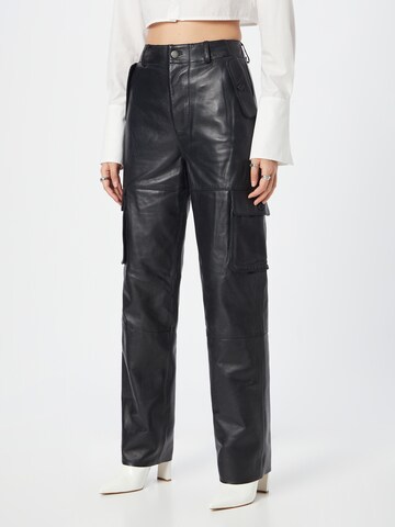 Deadwood Loose fit Cargo trousers 'Convoy' in Black: front