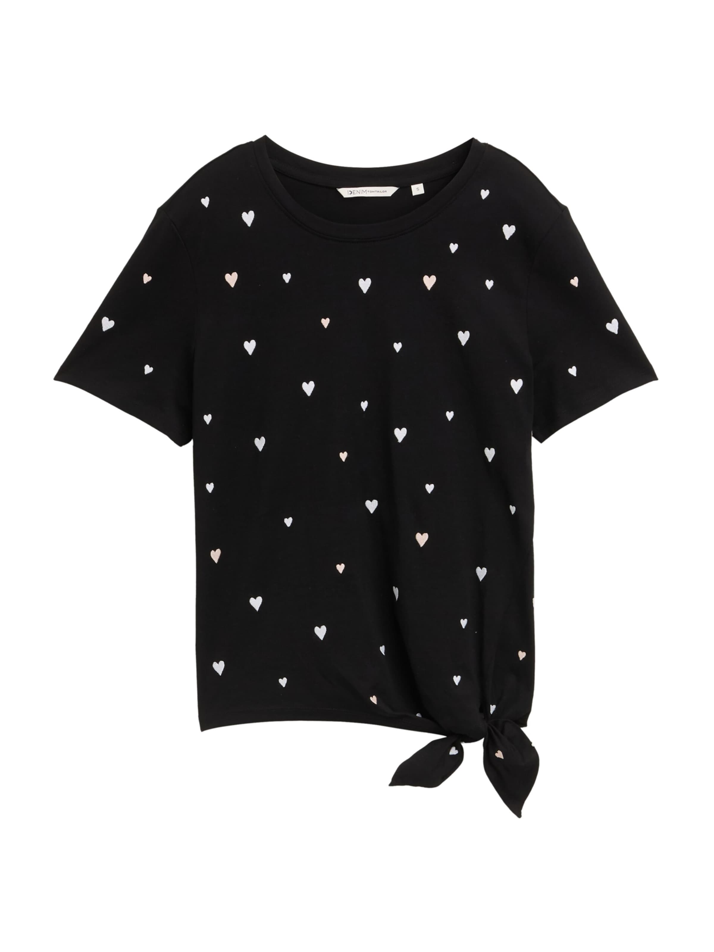 T-shirt TOM TAILOR en noir : devant