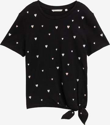 TOM TAILOR Shirt in Zwart: voorkant