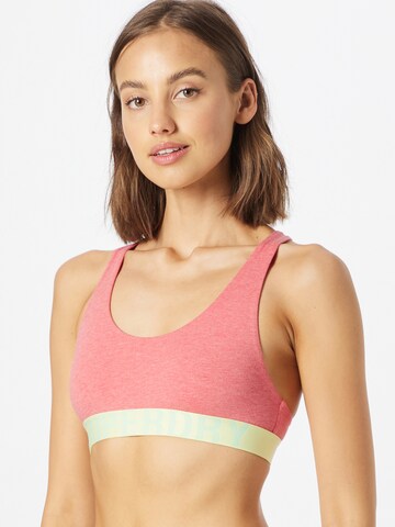 Bustier Soutien-gorge de sport Superdry en rose : devant