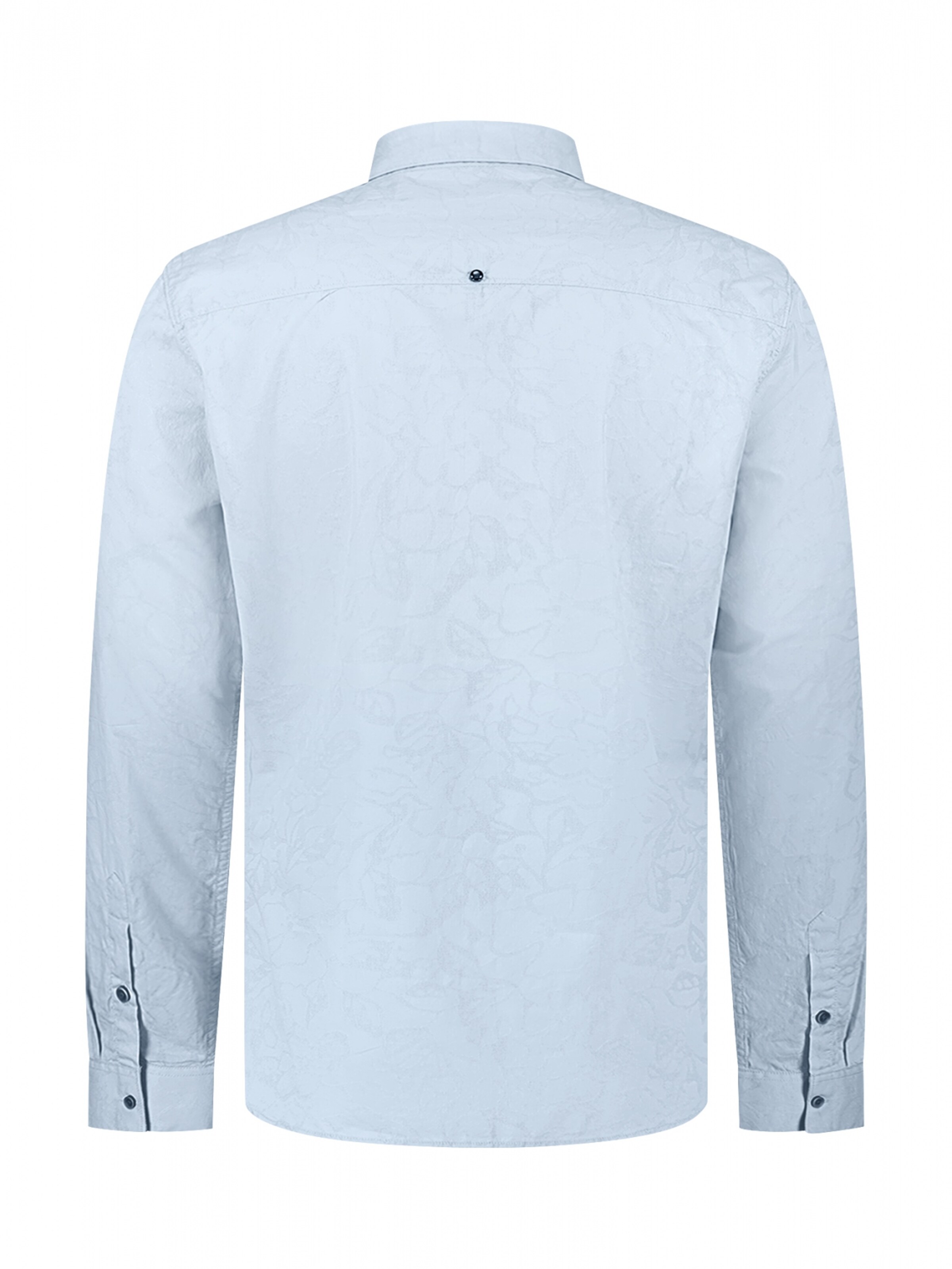 No Excess Regular fit Button Up Shirt in Blue