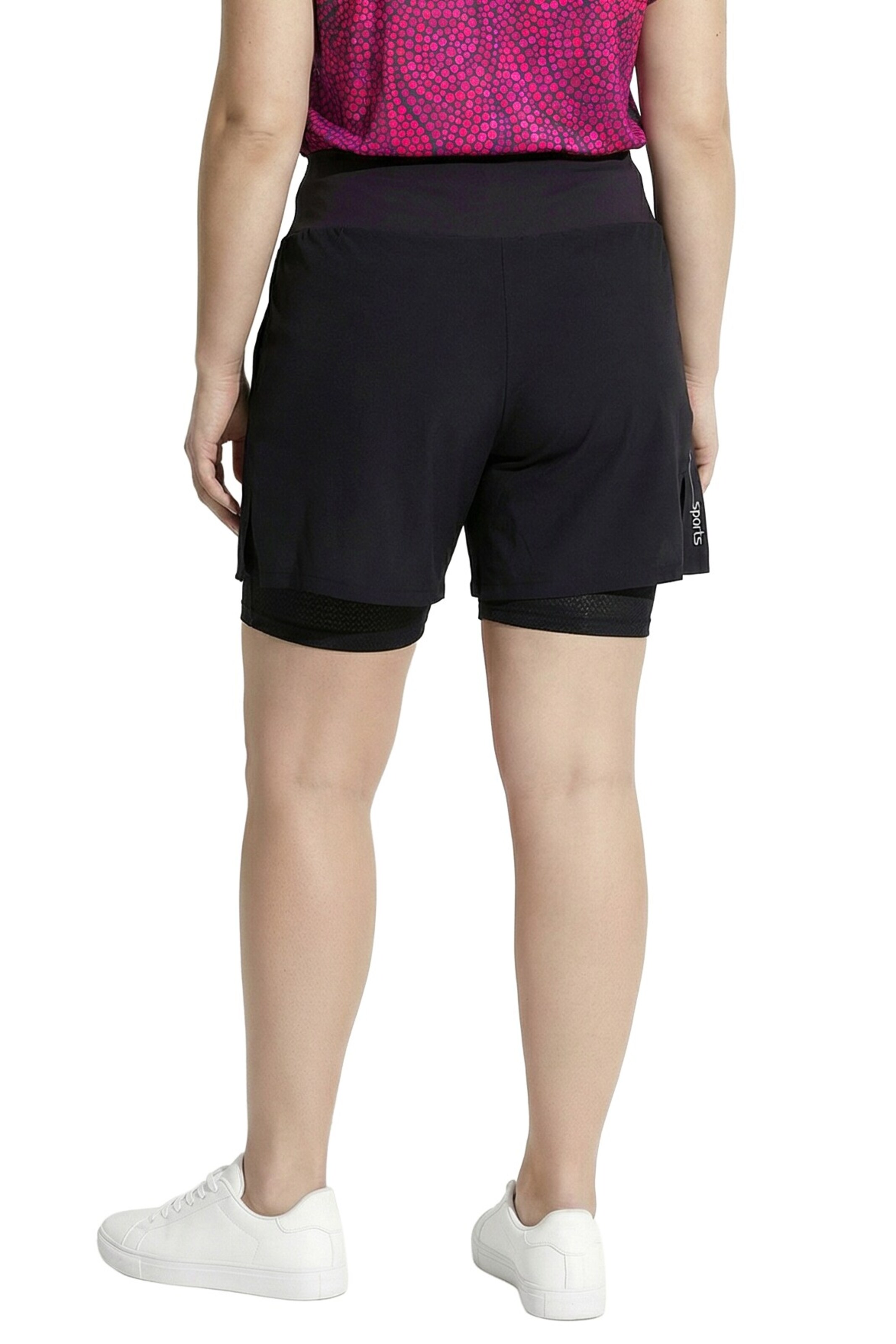 Ulla Popken Regular Broek in Zwart