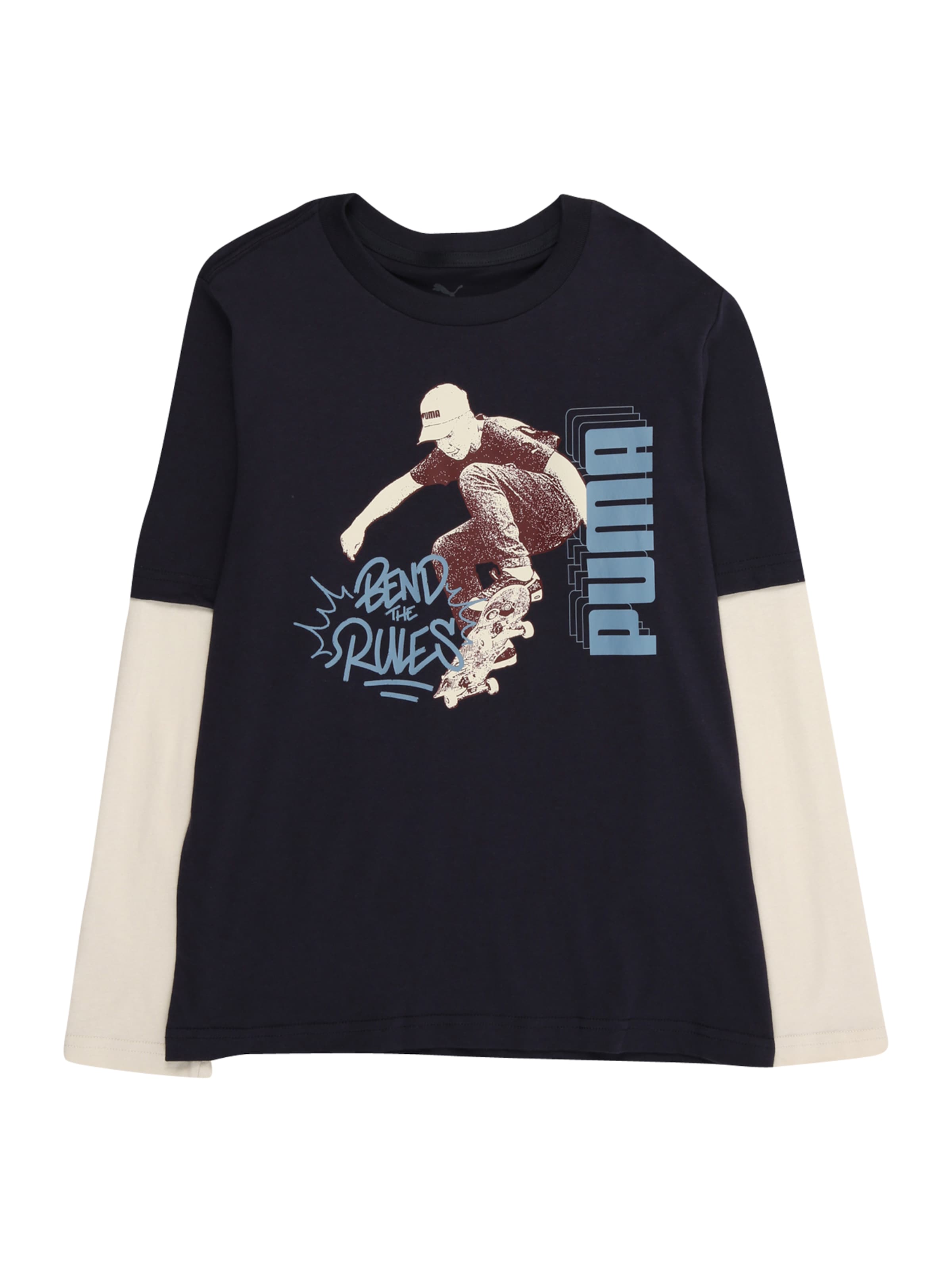 PUMA Tričko 'Mid90s' - Modrá: predná strana