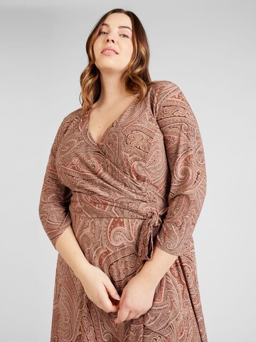 Robe 'LYNA' Lauren Ralph Lauren Plus en marron