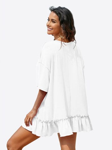 Imily Bela - Camiseta talla grande en blanco