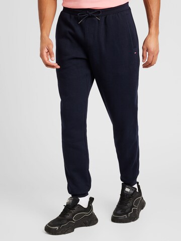 TOMMY HILFIGER Tapered Broek in Blauw: voorkant