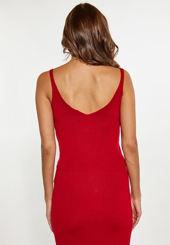 faina Knitted Top in Red