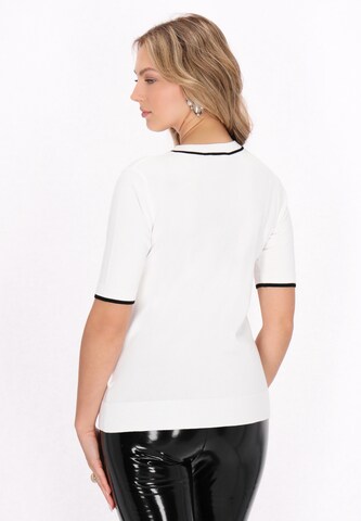 faina Trui 'Fashion Look' in Wit