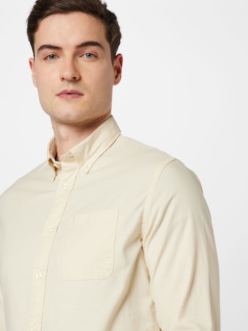 SELECTED HOMME Regular Fit Hemd 'RICK in Beige