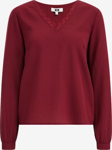 WE Fashion Blouse in Red: front