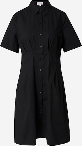 s.Oliver - Vestido camisero en negro: frente