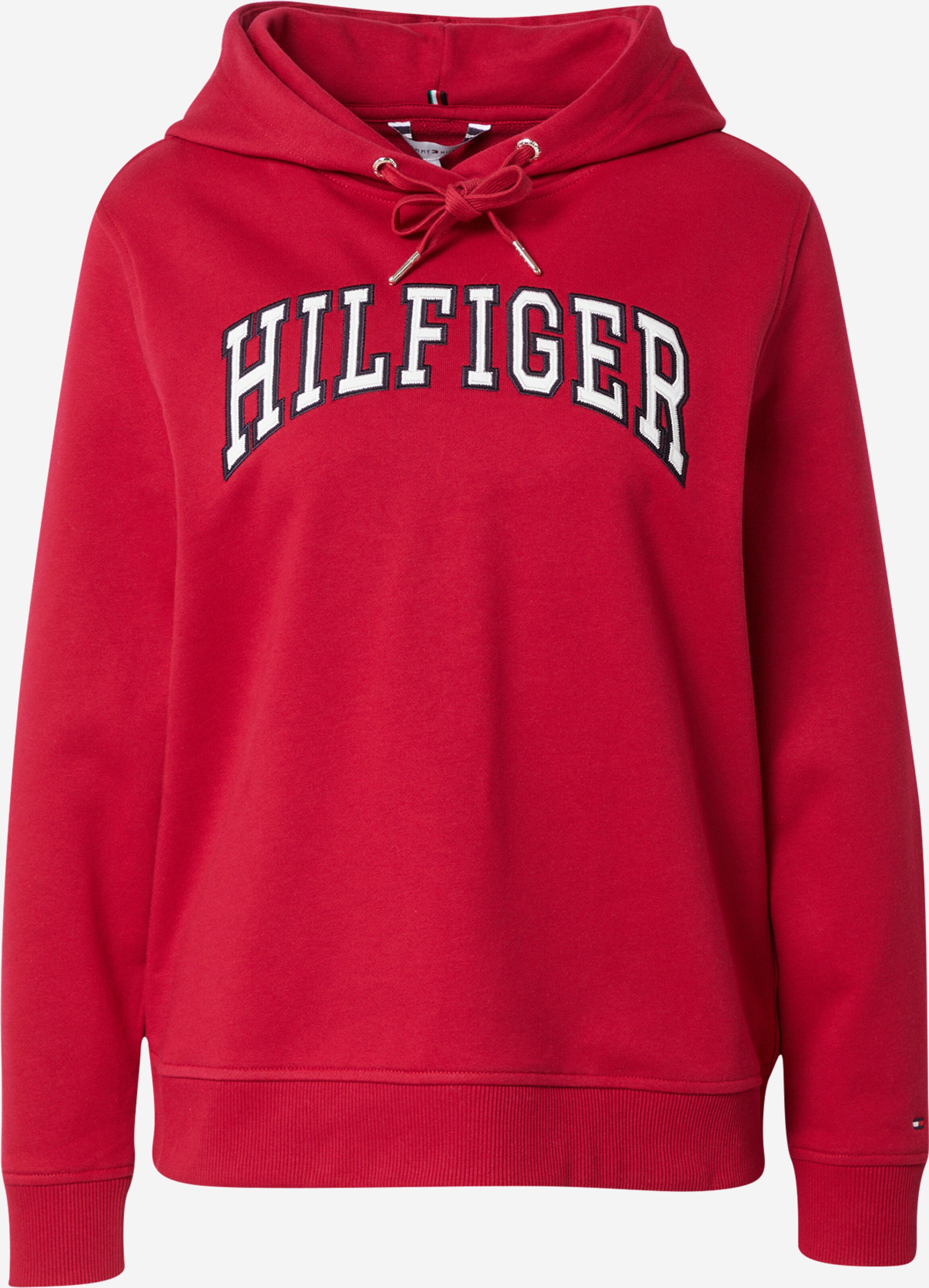 Rode tommy hilfiger trui hotsell