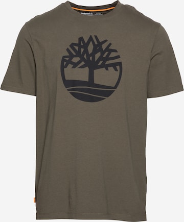 TIMBERLAND - Camisa 'Kennebec River' em verde: frente