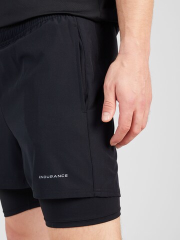 ENDURANCE Regular Workout Pants 'Kros' in Black