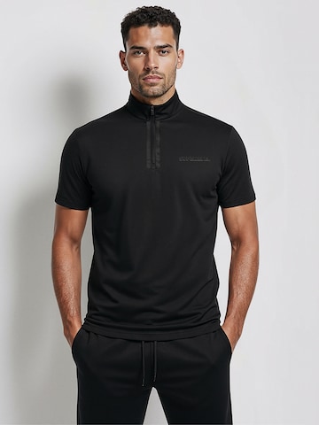 Maglia funzionale 'DANIEL' di SUPERREBEL® GEAR in nero: frontale