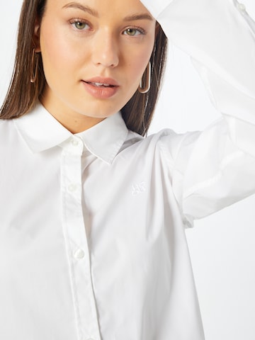 HUGO Red Blouse in White