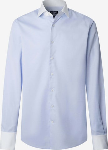 Coupe regular Chemise business Hackett London en bleu : devant
