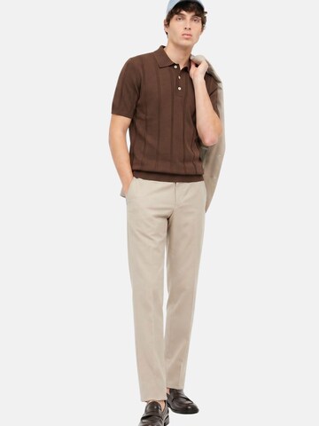 Manuel Ritz Shirt 'MANUEL RITZ MAGLIA POLO POLO'‌‌‌‌‌‌‌‌‌ in Braun