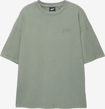 Pull&Bear T-Shirt 'STWD' in Grün: Vorderseite