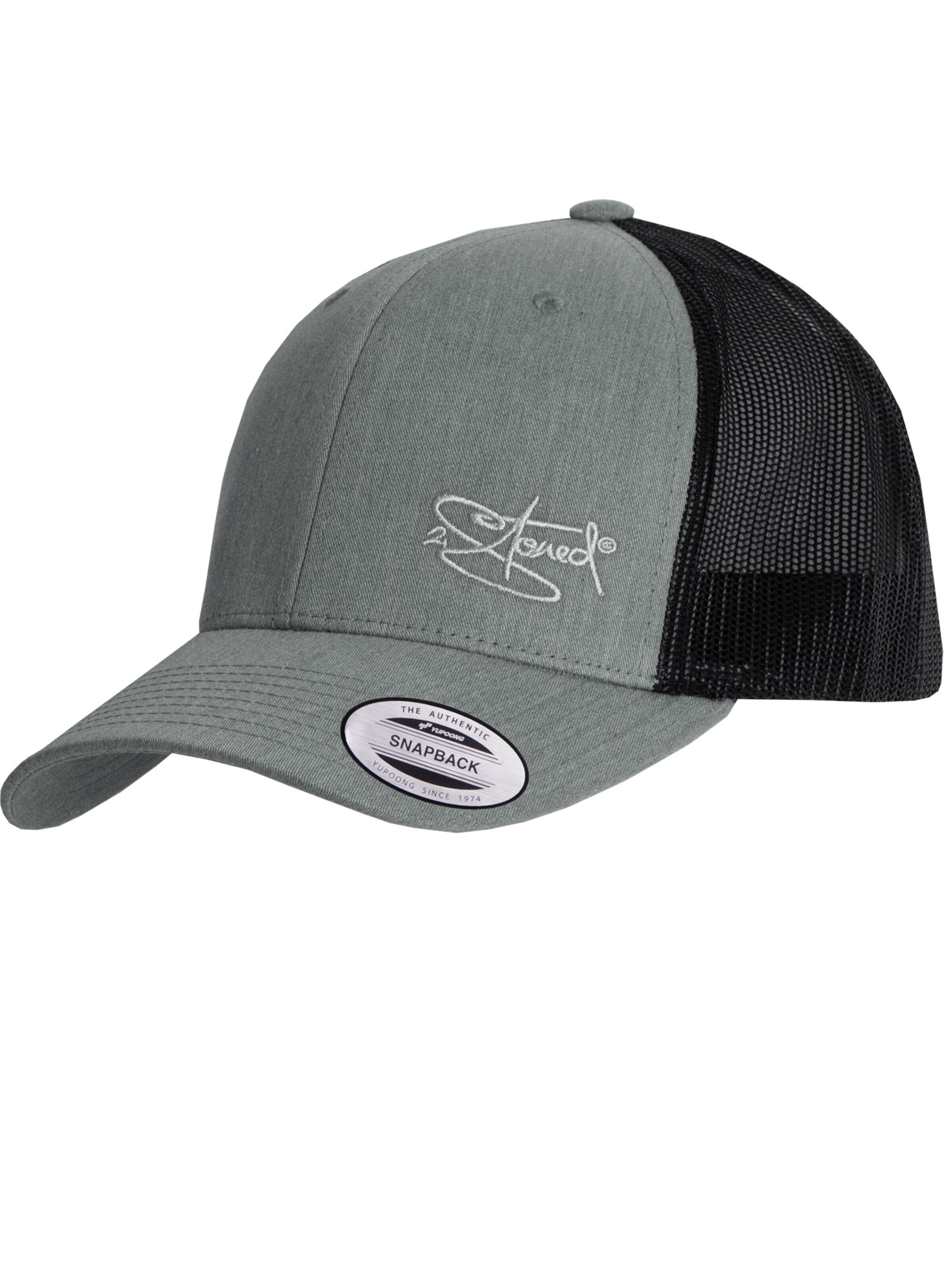 2Stoned Cap 'Flexfit Trucker Retro 2-Tone' in Grey: front
