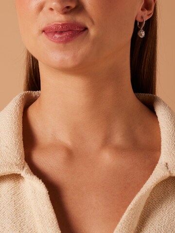 Lucardi Oorbellen 'Statement' in Zilver: voorkant