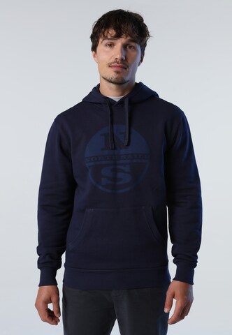 North Sails Sweatshirt in Blauw: voorkant