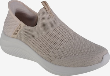 SKECHERS Slip-on 'Skechers Slip-Ins Ultra Flex 3.0 - Glitter Me' in Beige: front
