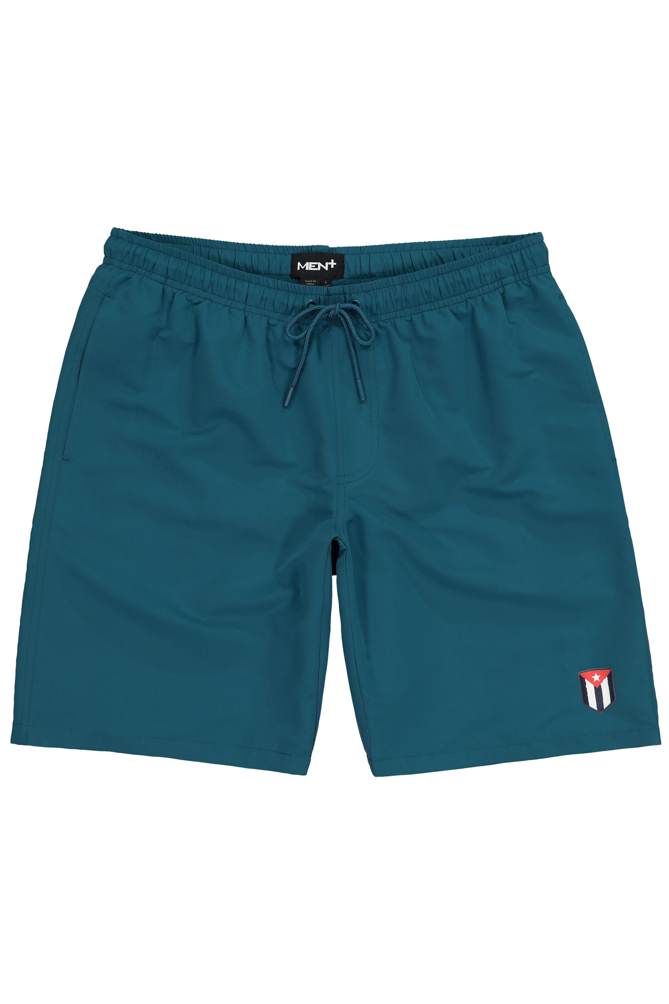 Men Plus Zwemshorts in Groen: voorkant