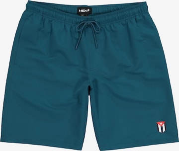 Men Plus Badeshorts in Grün: Vorderseite