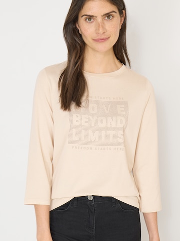 CECIL - Camiseta 'Hotfix' en beige: frente