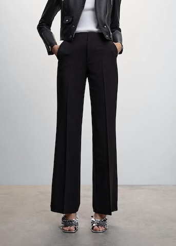 MANGO Regular Pantalon 'Hailey' in Zwart: voorkant