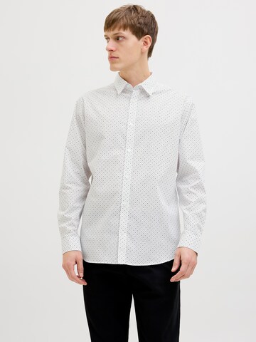 JJ Rebel Regular fit Πουκάμισο 'JREBGAVIN' σε λευκό: μπροστά