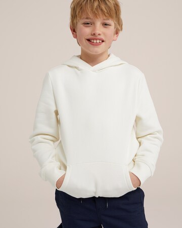 Sweat WE Fashion en blanc : devant