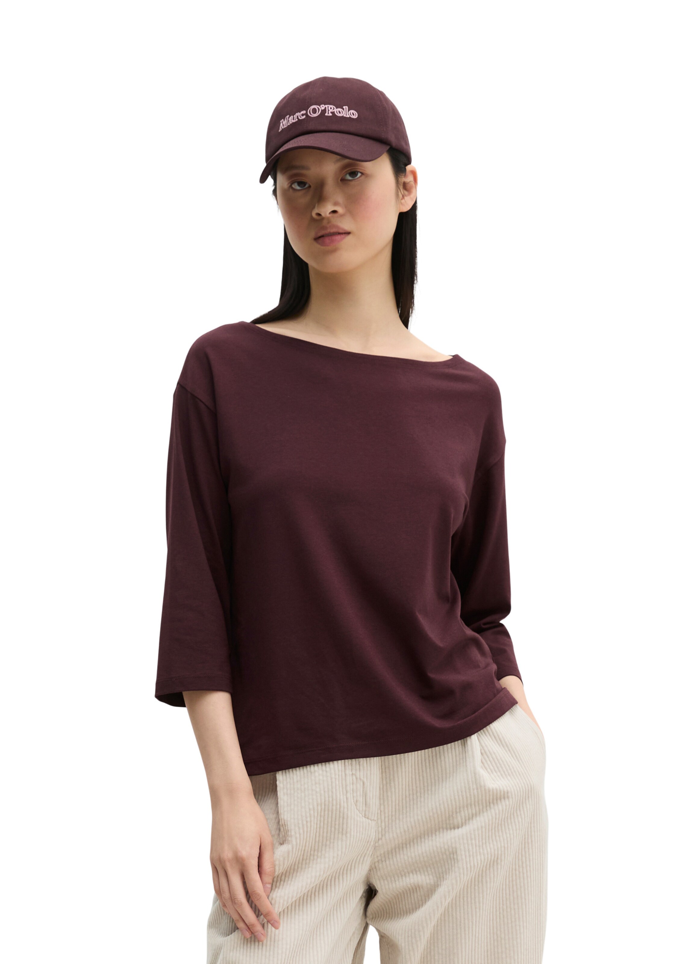 T-Shirt Marc O'Polo en violet : devant