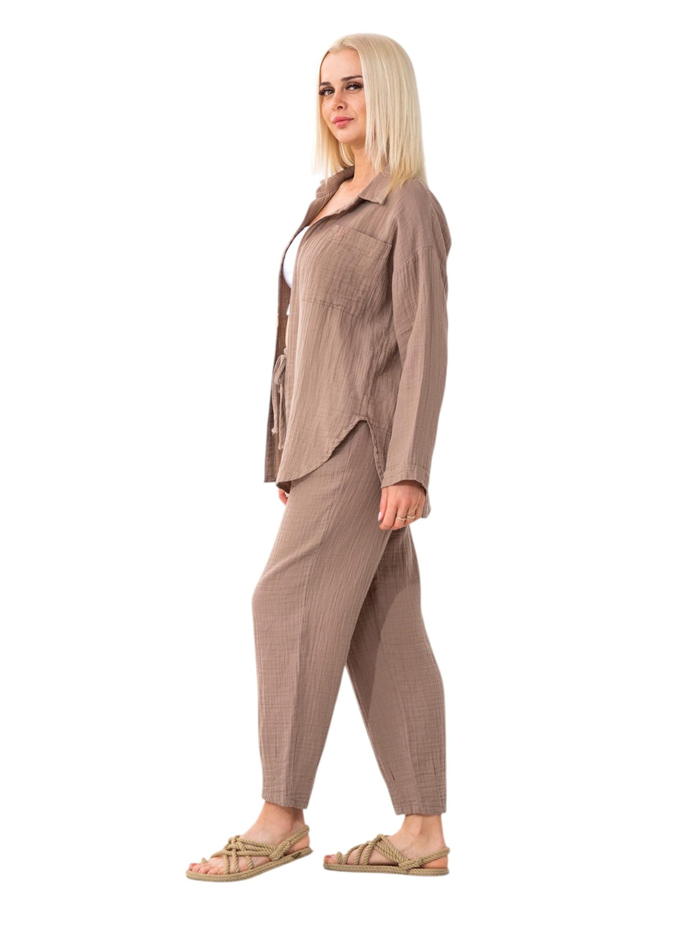 WENOR Bluse 'NALYA'‌‌‌ in Beige