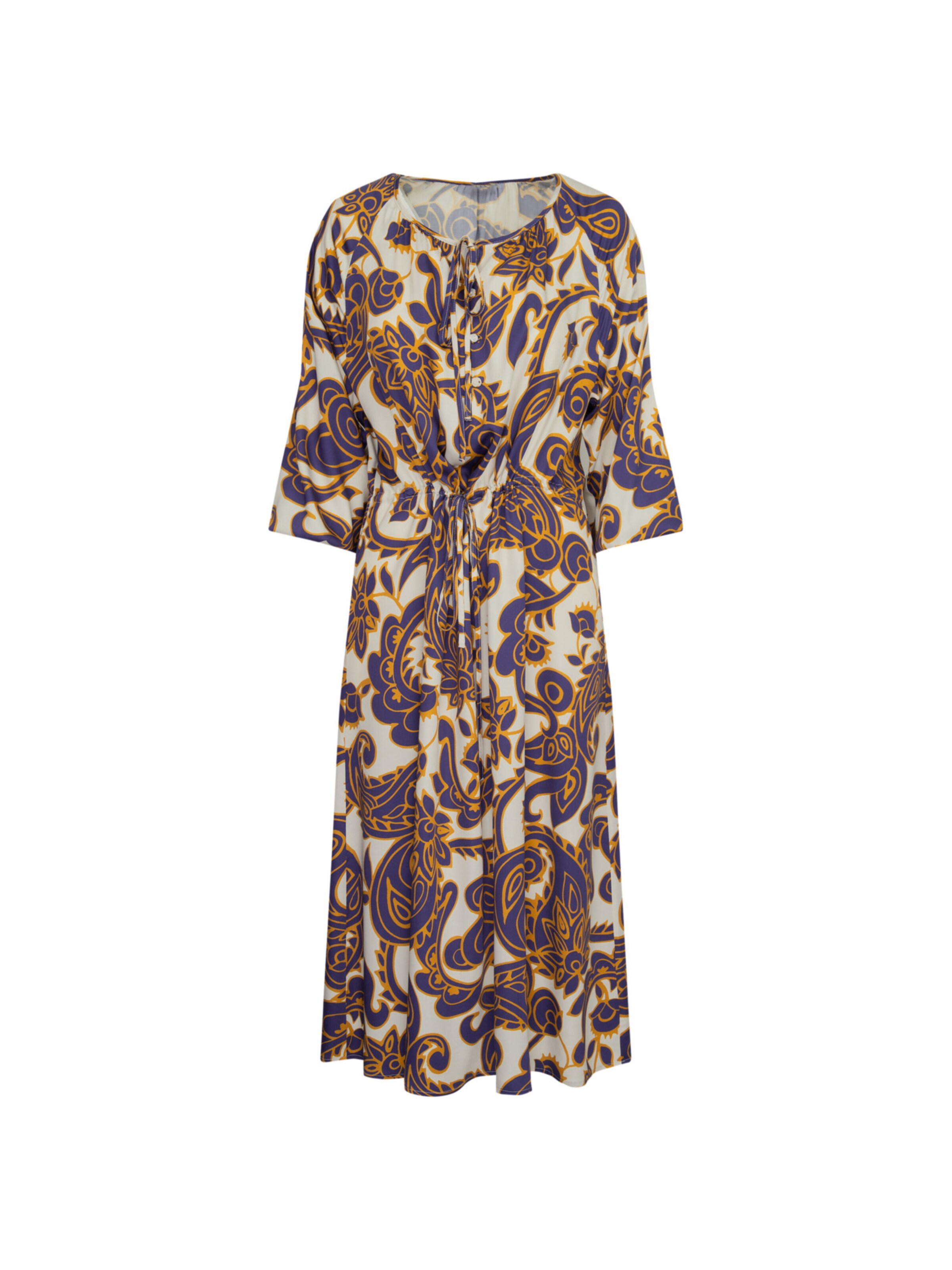 SEIDENSTICKER Kleid 'Schwarze Rose' in Blau: Vorderseite