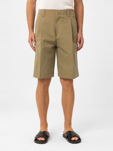 Antioch Loose fit Trousers with creases 'Stoffel' in Green: front