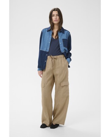 Part Two Wide leg Broek 'Atena' in Beige