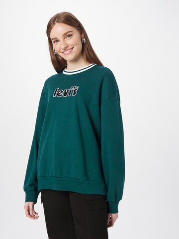 LEVI'S ® Sweatshirt 'Graphic Prism Crew' in Green: front