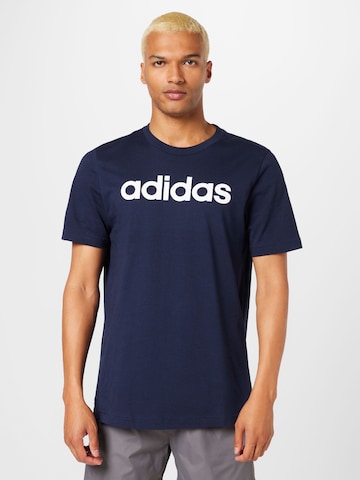 ADIDAS SPORTSWEAR Тениска 'Essentials' в синьо: отпред