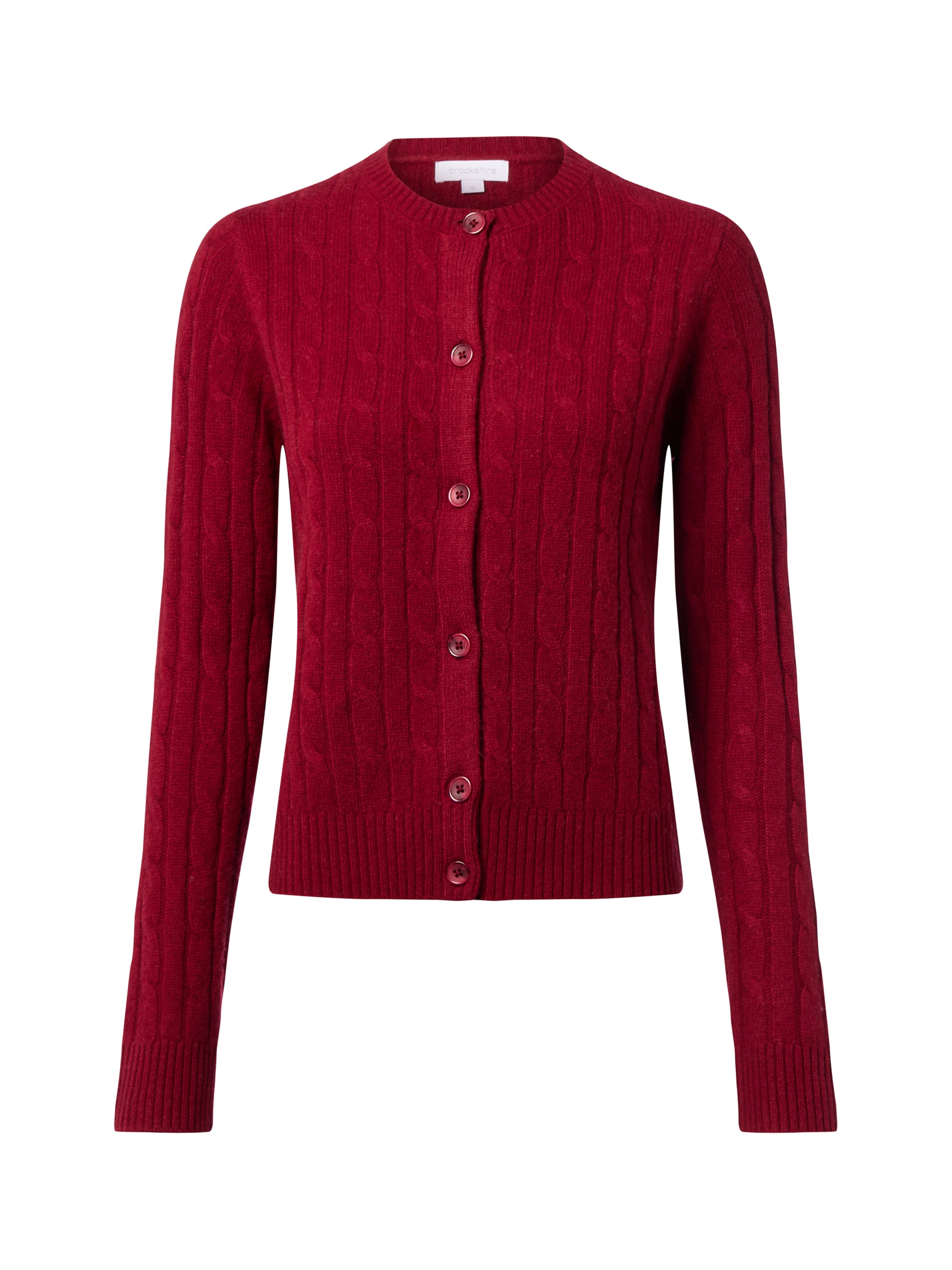 Brookshire Strickjacke in Rot: Vorderseite