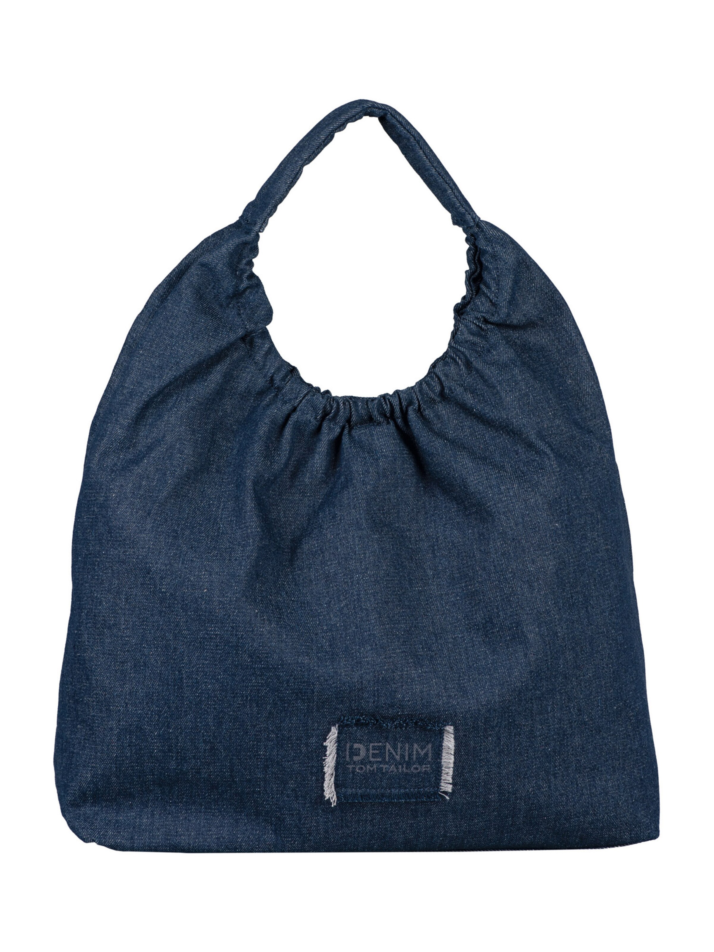 TOM TAILOR DENIM Shopper 'Leslie' in Blauw: voorkant