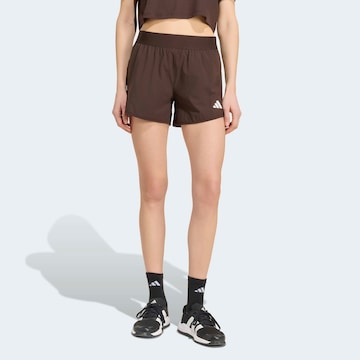 ADIDAS PERFORMANCE Regular Pants in Brown: front