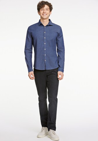 Lindbergh Slim Fit Hemd in Blau