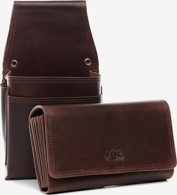 SID & VAIN Fanny Pack 'Kellner-Geldbörse & Holster ABERDEEN' in Brown: front