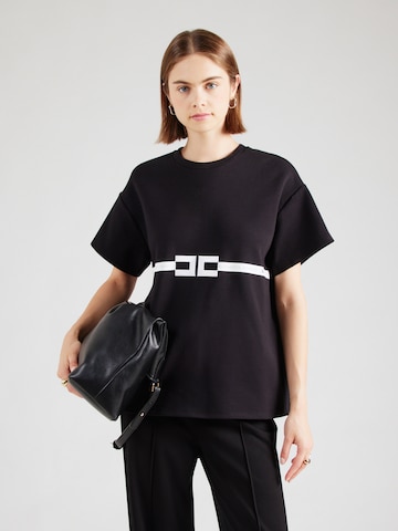 Maglietta di Elisabetta Franchi in nero: frontale