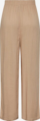 Y.A.S Wide leg Pleat-front trousers 'HOT' in Beige
