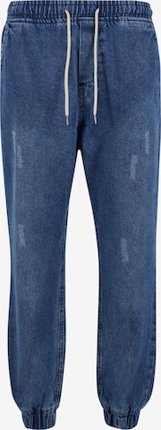 Urban ClassicsTapered Traperice - plava boja: prednji dio